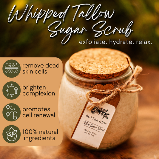 Whipped Tallow Sugar Scrub